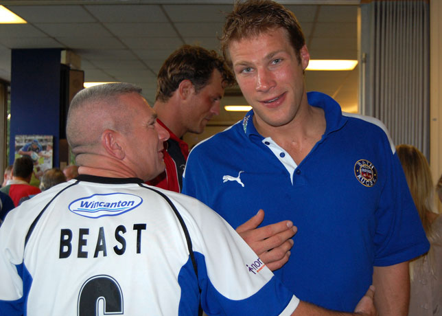 Flat Top and The Beast! Bath Rugby. Andy Beattie Flat Top and The Beast! Bath Rugby. Andy Beattie