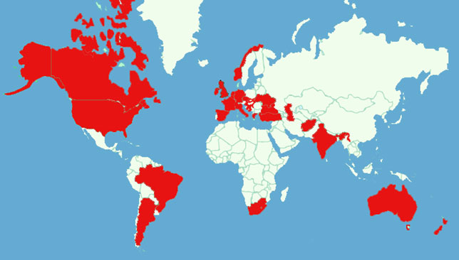 FRU Readers World Map
