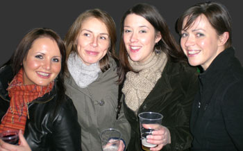Aine, Maria, Lisa and Martina enjoy a night at Ravers!