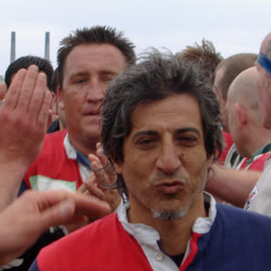 Lanzarote RFC during their match against Larne RFC Lanza leave the pitch to a rousing ovation!